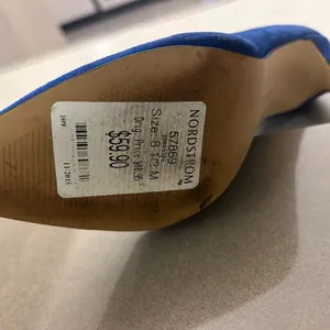 Nine West Blue Suede Heels-sold at Nordstrom-8 1/2 M thumbnail 5