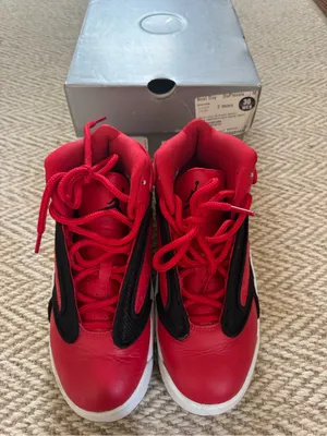 WMNS Nike Air Jordan OG 'UNIVERSITY RED' Black & White Sneakers | 7.5 thumbnail 2