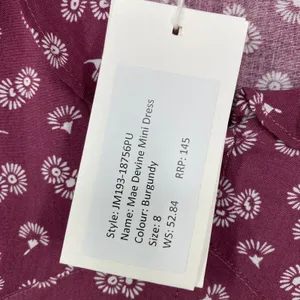 Auguste the Label Mae Devine Mini Dress Burgundy Floral Ruffle US 4‎ AU 8 JM193 thumbnail 8