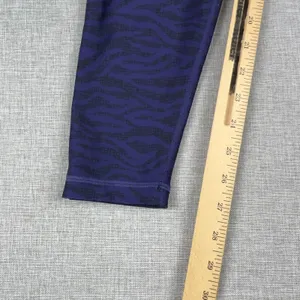 Savage X Fenty Leggings Womens L Purple Animal Print Ankle Sport Stretch Yoga thumbnail 2