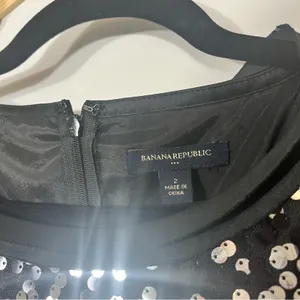 Banana Republic Black Sequin Dress Size‎ 2 thumbnail 8