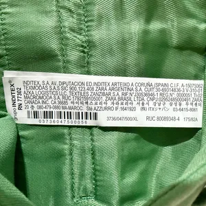 Zara High Rise Straight Leg Full Length Trousers Green Size XL 3736/047/500 thumbnail 18
