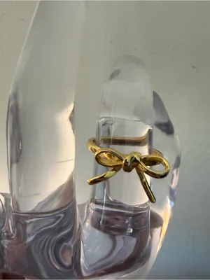 Bow Ring S925 Gold Plated Size 6.5 thumbnail 3