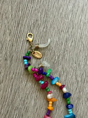 ZARA Multicolor Beaded Sunglass Chain thumbnail 2