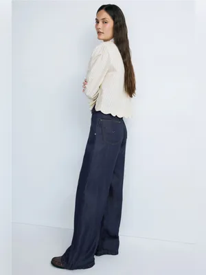 Hudson James High Rise Trouser Wide Leg Jeans thumbnail 3