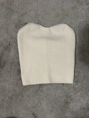 Aerie Tube Ribbed Top White thumbnail 2