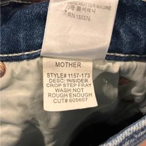 MOTHER Women's Straight Blue Jeans thumbnail 7