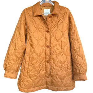 Madewell‎ Plus Airpuff Burnt Orange Shirt-Jacket Sz 1X thumbnail 2