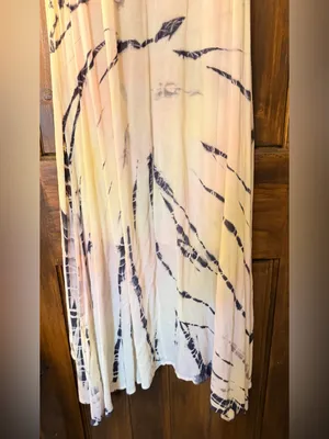 Altar'd State Cream Tie-Dye High-Low Maxi Dress thumbnail 4