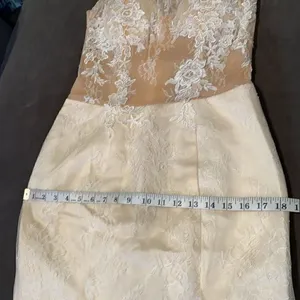 Women’s Strapless Formal Wedding Party Dress Size 4 &extra long train cape *READ thumbnail 10