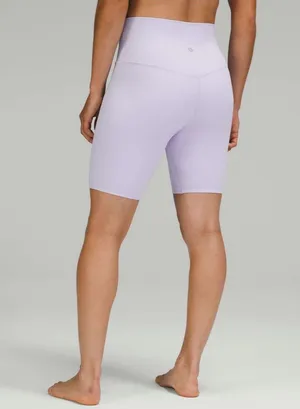 Lululemon Align High Rise 8” inseam shorts in Pastel Blue- Like New thumbnail 1