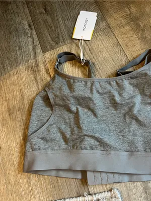 NWT momcozy Gray Maternity/Nursing Bra -‎ Seamless Comfort thumbnail 4