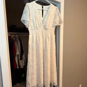 Baltic Born June Smocked Midi Dress-Cream Floral thumbnail 2