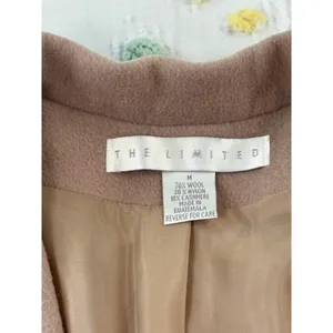 The Limited Wool Cashmere Blend Blazer Mauve Tan Single Button Jacket Size M‎ thumbnail 6