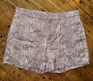 Banana Republic brown snakeskin textured size 4 shorts thumbnail 1
