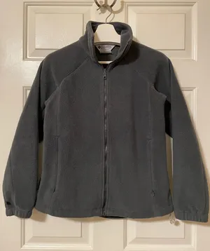 Columbia Jacket Women’s Small Gray Core Interchange Fleece Full Zip Coat Sweater Size Small thumbnail 1