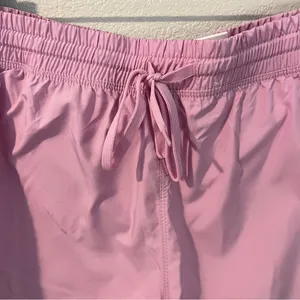 Juicy Couture Pink Lightweight Womens Drawstring Shorts Built In Briefs‎ Size L thumbnail 3