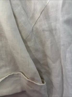 Richard Malcolm White Linen Casual Button-Down Shirt 1X NWT thumbnail 3
