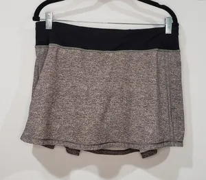 Lululemon Pace Rival Skirt Women’s 10 Tall Black Athletic Running Tennis Golf thumbnail 1