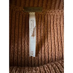 Free People Easy Street Stripe Crop Pullover Sweater Brown Orange Medium thumbnail 11