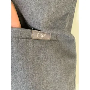 FIGS technical collection top short sleeve shirt gray women's size small thumbnail 3