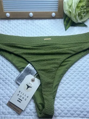 NWT Billa Bong So Dazed High Maya Bikini Bottoms Simply Coverage Green Eyes Larg thumbnail 5