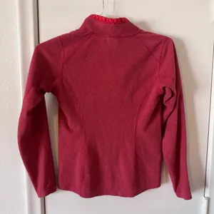 Womens XS The North Face Raspberry Pink Red 1/4 Zip Fleece Lightweight Pullover thumbnail 2