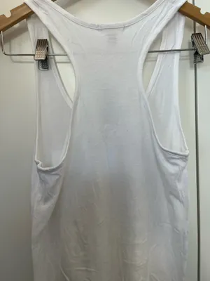 Tank Top White Bozzolo Racerback thumbnail 5