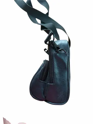 Case Logic Vintage Black Leather Faux Crossbody Belt Loop Camera Pouch Bag thumbnail 5