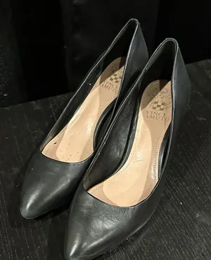 Vince Camuto Black Leather Heels thumbnail 1