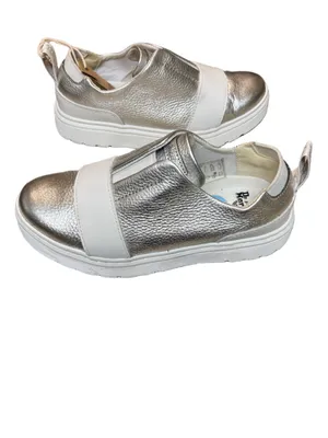 Dr. Martens Lylah Metallic Silver Slip-On Sneakers - Size 6 NWT thumbnail 9