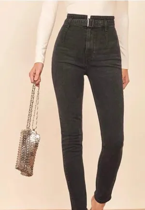 Reformation Jeans Kayo High and Skinny Black Jeans Women’s 27 thumbnail 1