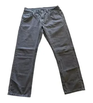 Levi’s Strauss Denim Jeans Black Gray #514 Straight Leg High Rise SZ 34 #1334 thumbnail 1