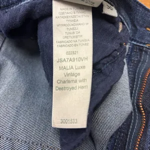 7 For All Mankind Malia Luxe Vintage Charisma with Destroyed Hem thumbnail 5