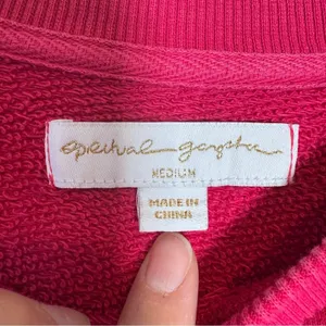 Spiritual Gangster X Peleton Pink Pullover Sweatshirt Womens M Athletic Casual thumbnail 4