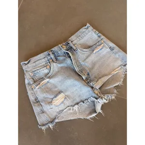 AGOLDE Parker Distressed Cut Off Denim Shorts Bitter Womens Size 25 thumbnail 5