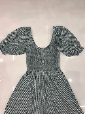 The Hill House Home Louisa Nap Midi Dress in Emerald Green Gingham (Size Small) thumbnail 8