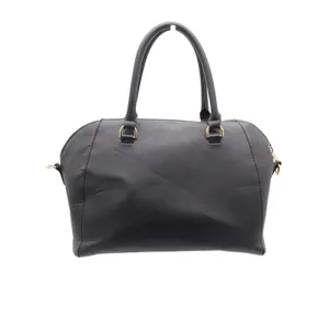 Target Black Faux Leather Satchel Crossbody Handbag Gold Hardware thumbnail 5