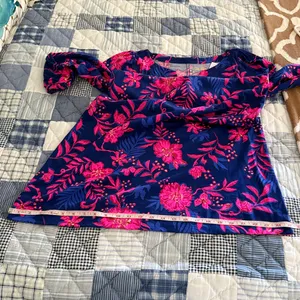Lilly Pulitzer Cath 3/4 Sleeve Dress M NWT Never Ending Summer 100% cotton thumbnail 12
