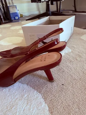 a new day target slingback kitten heels burgundy thumbnail 9