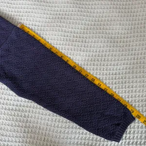 Vintage Gap 100% Cotton Cardigan Sweater Womens Small Navy Blue 80s 90s Chunky thumbnail 7
