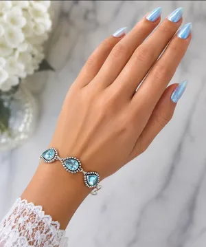 Ice Blue Quartz Bracelet thumbnail 1