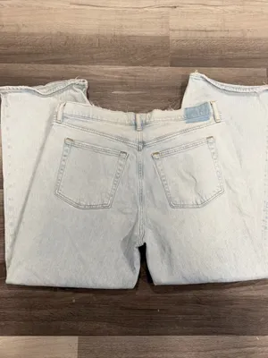 Abercrombie & Fitch Women's High Rise 90s Relaxed Wide Leg Jeans Size 33/16 thumbnail 9