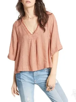 Free People Get Over It Blouse H1 thumbnail 1