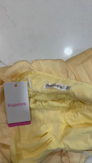 Beginning Boutique Dress Mini Yellow Satin Dress thumbnail 2