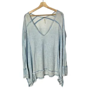 Free People Light Blue Pacific Thermal Long Sleeve S‎ thumbnail 2