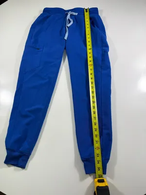 Figs Women's Technical Collection Royal Blue Joggers with Drawstring thumbnail 9