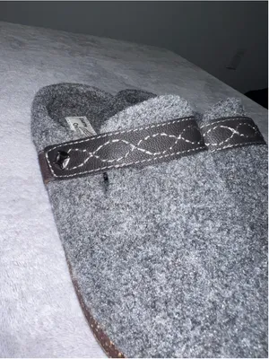 Women's Earth Origins Grey Brown Felt Clog Slippers Size 7 thumbnail 5