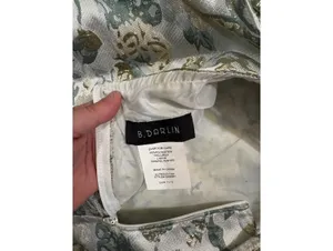 B Darlin Size 11/12 Metallic Floral Jacquard High‎ Low Formal Prom Dress thumbnail 4