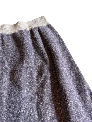 Moth Anthropologie Cotton Wool Blend Maxi Skirt Pull-On Purple Stretch Sz Small thumbnail 9